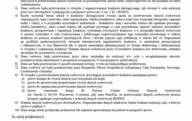 Zgoda na przetwarzanie danych